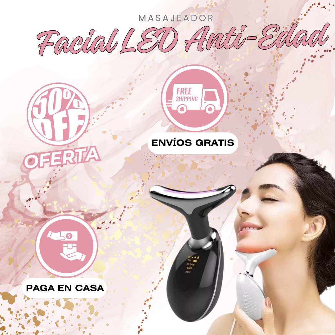 Masajeador Facial LED Reafirmante y Reductor de Papada