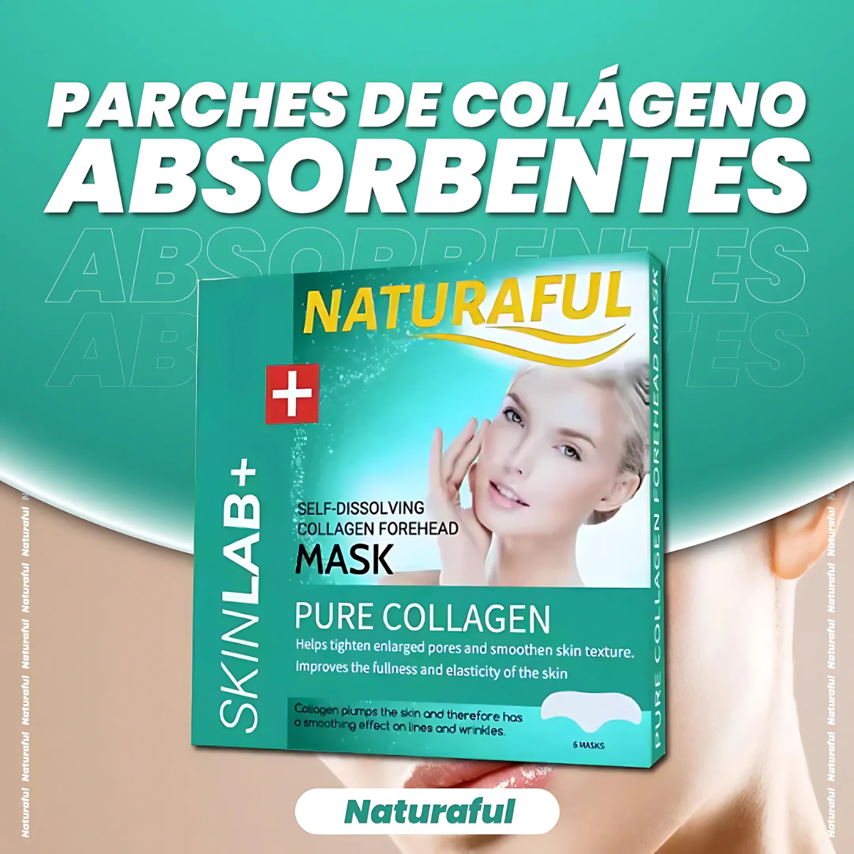 NATUSKIN™ Parches Rejuvenecedores De Colágeno Hidrolizado CON ENVÍO GRATIS!