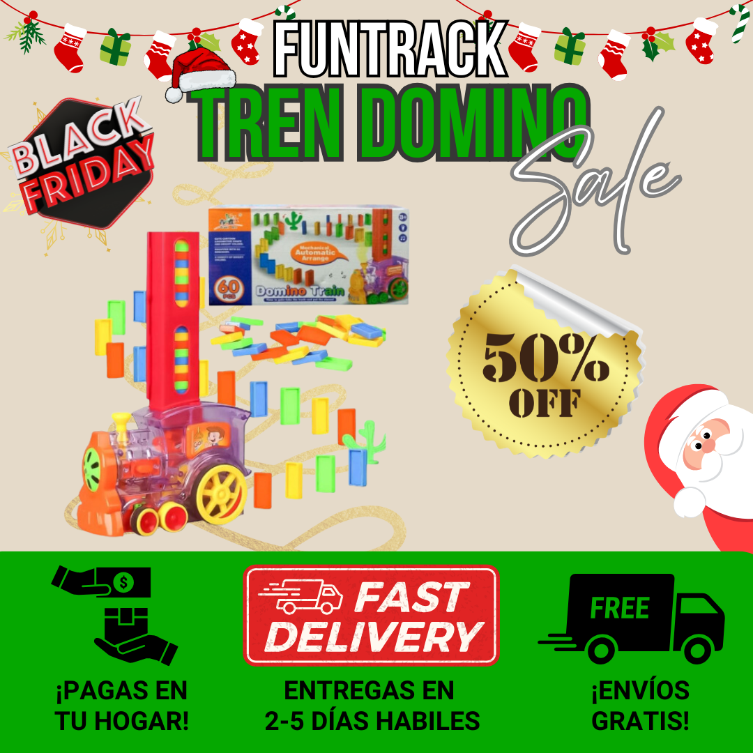 FUNTRACK™ Tren Domino Para Niños 🎄